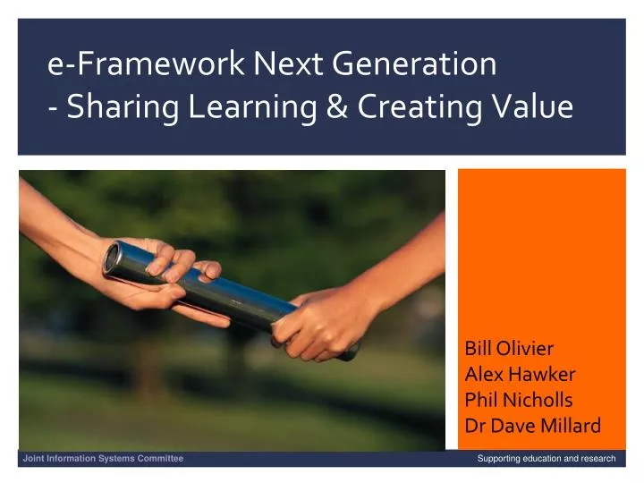 e framework next generation sharing learning creating value