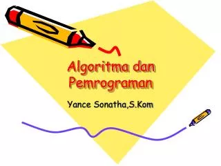 algoritma dan pemrograman