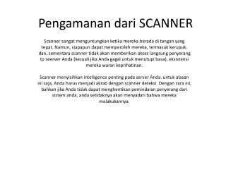 pengamanan dari scanner