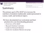 Enhancing Student Retention in Science and Technical Majors through Pre-MAP Initiatives - slide 1