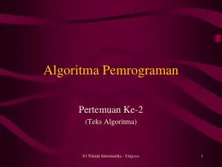 algoritma pemrograman
