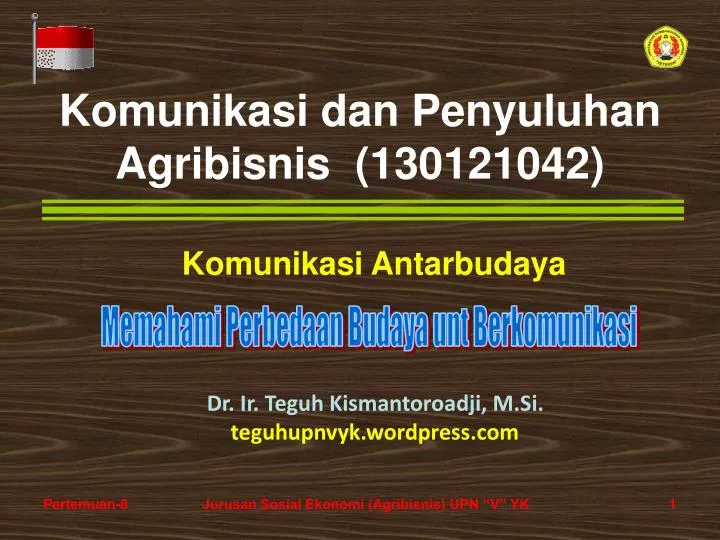 komunikasi dan penyuluhan agribisnis 130121042