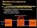 Review of Long-term Memory - slide 1