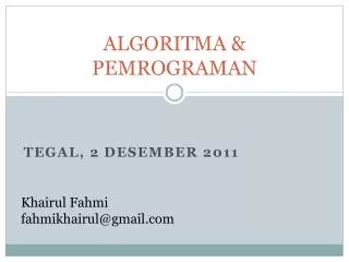 algoritma pemrograman