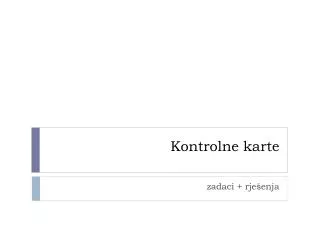 kontrolne karte