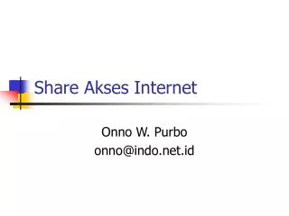 Share Akses Internet