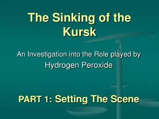 The Sinking of the Kursk