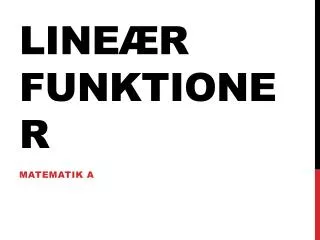 line r funktioner