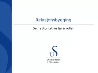 relasjonsbygging