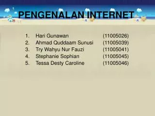pengenalan internet