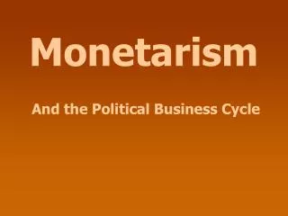 Monetarism