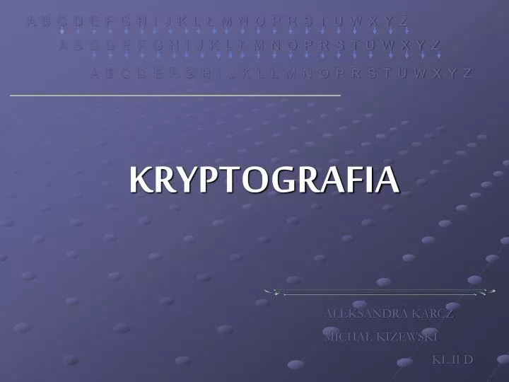 kryptografia