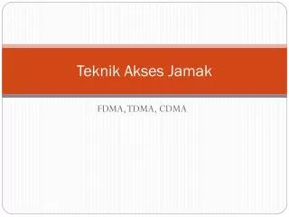 teknik akses jamak