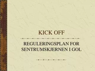 kick off