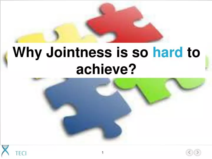 why jointness is so hard to achieve
