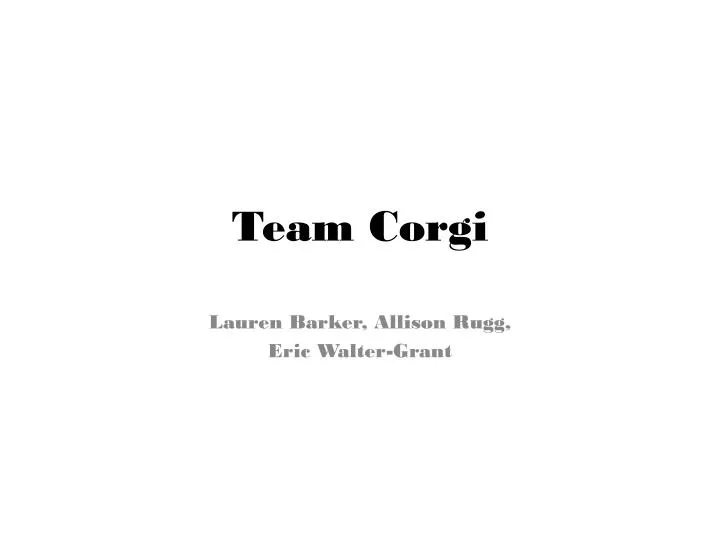 team corgi