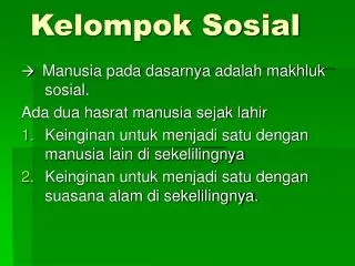 kelompok sosial