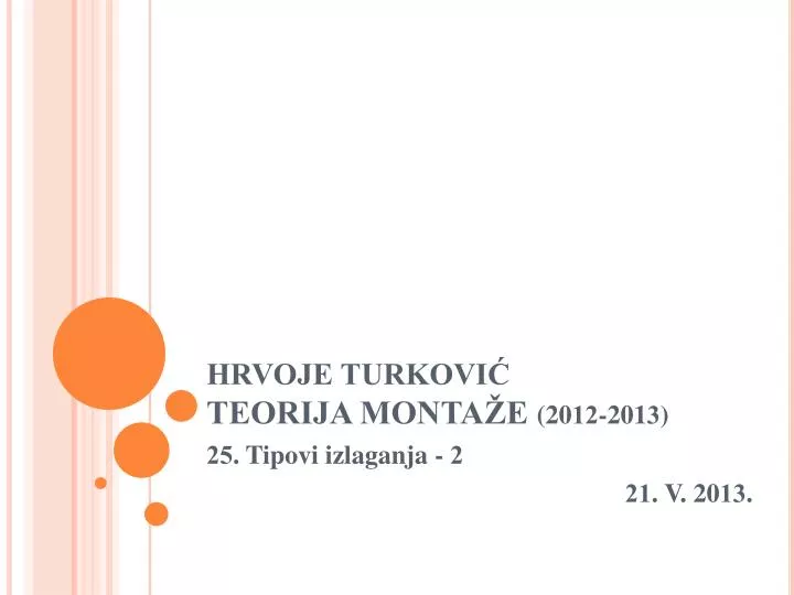 hrvoje turkovi teorija monta e 20 12 201 3