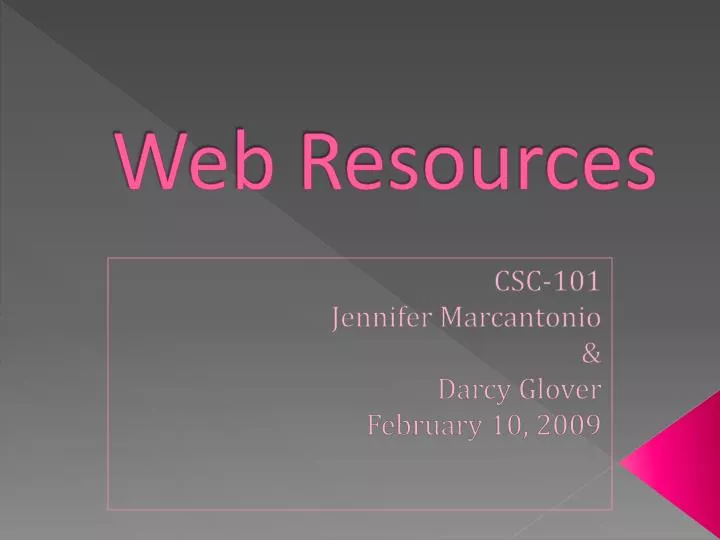 web resources