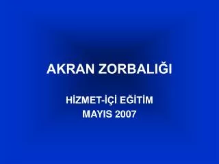 akran zorbali i