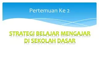 pertemuan ke 2