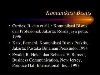 komunikasi bisnis