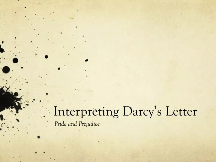 interpreting darcy s letter