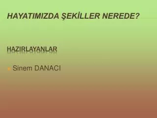 hazirlayanlar