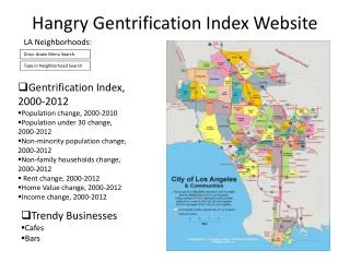 Hangry Gentrification Index Website