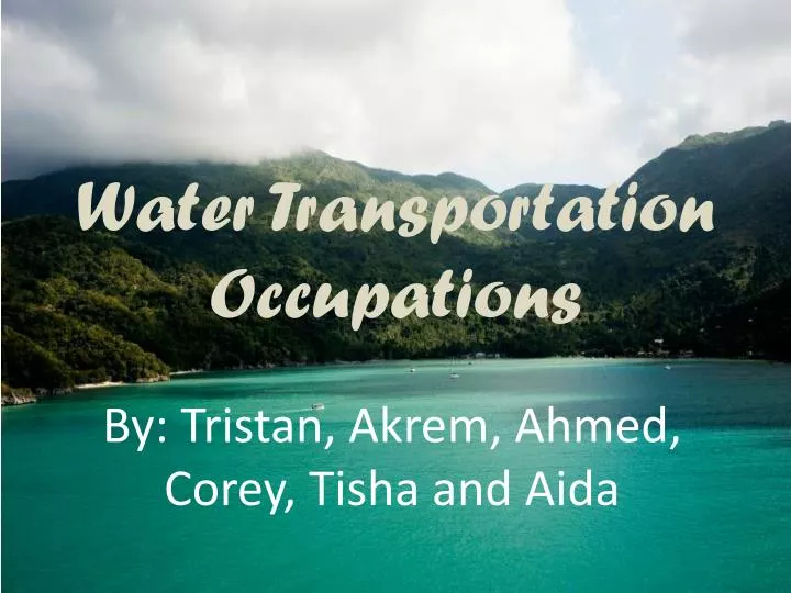 water transportation occupations