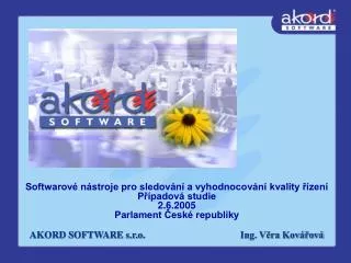 akord software s r o ing v ra kov ov