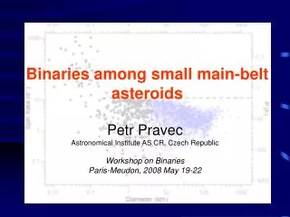 Binaries among small main-belt asteroids