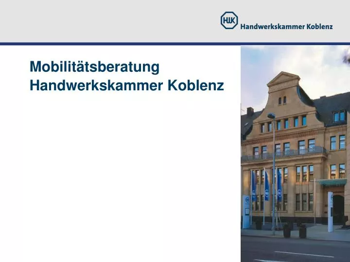 mobilit tsberatung handwerkskammer koblenz