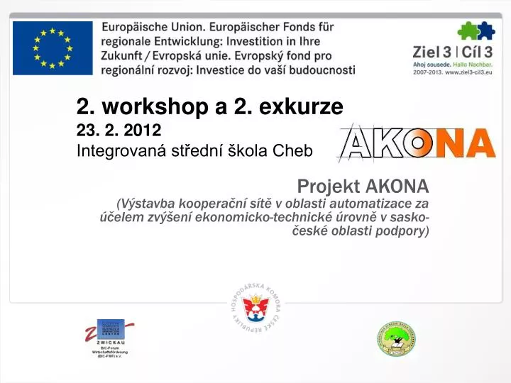 2 workshop a 2 exkurze 23 2 2012 integrovan st edn kola cheb