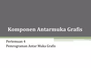 komponen antarmuka grafis