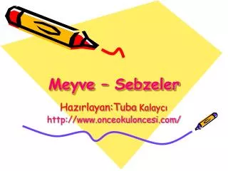 meyve sebzeler