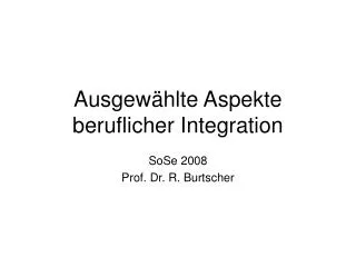 ausgew hlte aspekte beruflicher integration
