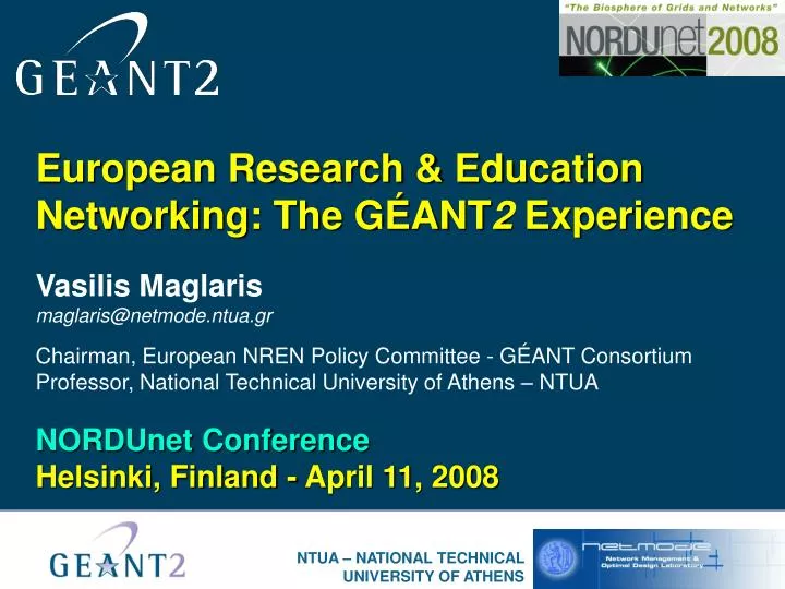 european research education networking the g ant 2 experience