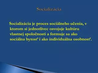 socializ cia