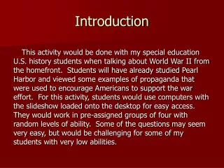 Introduction