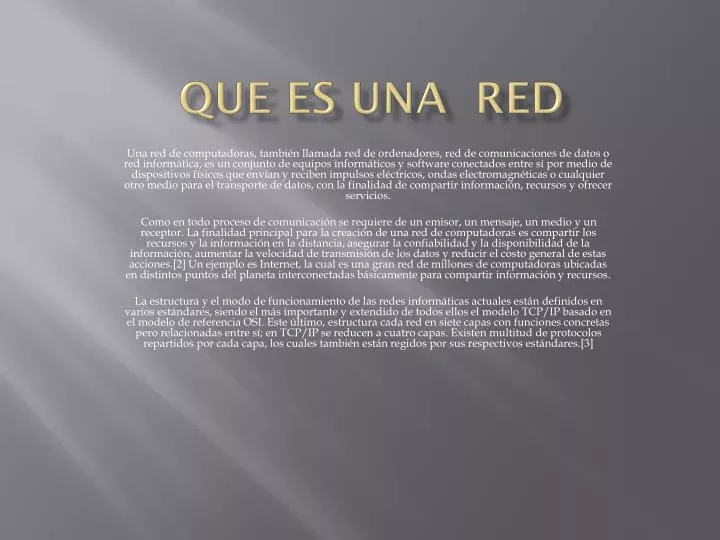 que es una red