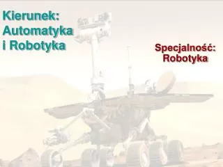 kierunek automatyka i robotyka