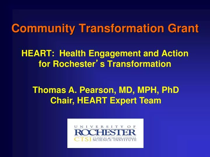 community transformation grant