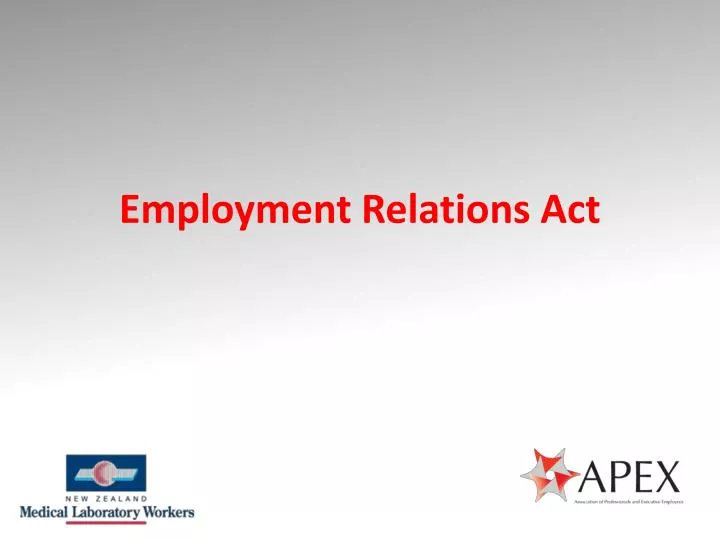 employment relations act