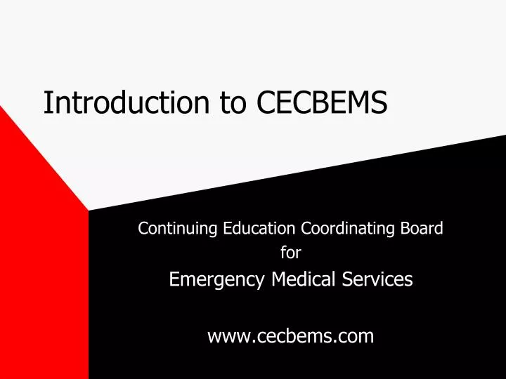 introduction to cecbems