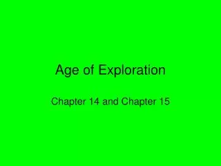 Age of Exploration