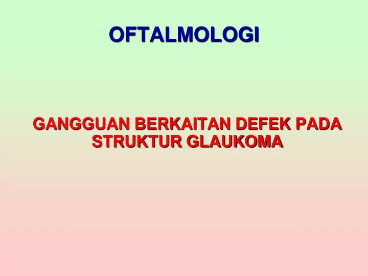 oftalmologi
