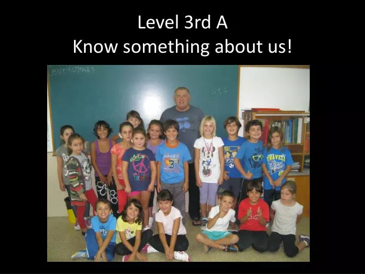 level 3rd a know something about us
