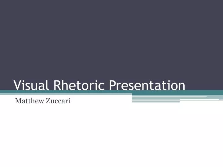 visual rhetoric presentation