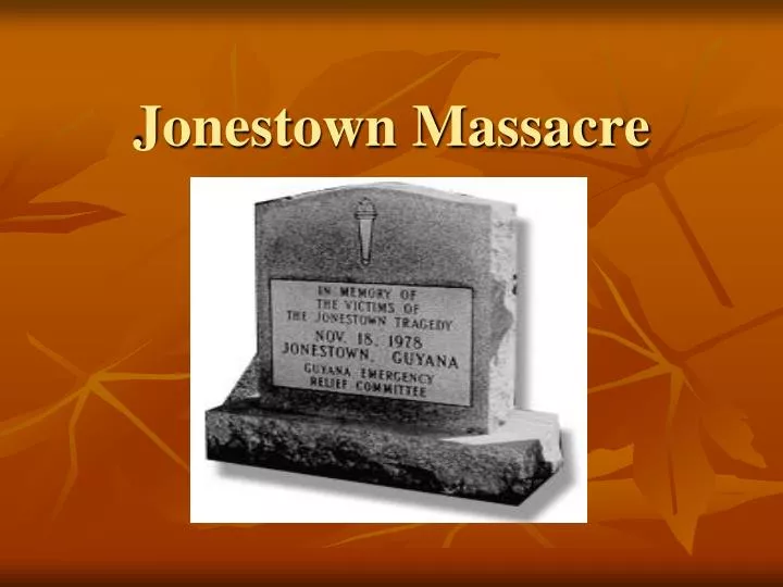 jonestown massacre